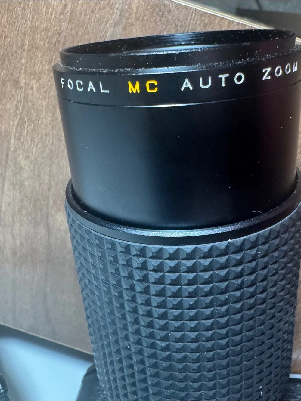 Pentax Silver and Black SLR with Long Black Telephoto Lens DOES NOT WORK